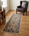 Casablanca Tapestry Collection Area Rug -  Marrakech (Ivory) Runner Ivory  lifestyle 57