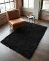 Eternal Plush Oasis Collection Area Rug -  Tranquility (Onyx Black) Rectangle Onyx Black  lifestyle 9