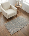 Savannah Threads Collection Area Rug -  Kalahari Rectangle Antique Blue  lifestyle 5