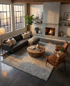Cozy Comfort Shag Collection Area Rug - Haven (Cloud Gray) Rectangle Cloud Gray  lifestyle 16