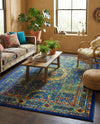 Caribbean Cove Collection Area Rug -  Grenada Rectangle Navy Blue  lifestyle 10