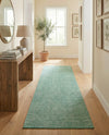 Berkshire Estate Collection Area Rug - Windsor (Green) Runner Green  lifestyle 41
