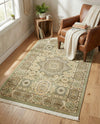 Ottoman Elegance Collection Area Rug -  Ephesus Rectangle Light Green  lifestyle 56