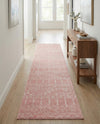 Marrakesh Lattice Collection Area Rug - Casablanca (Rose Pink) Runner Rose Pink  lifestyle 79