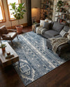Cascade Range Collection Area Rug - Hood (Blue Gray) Rectangle Blue Gray  lifestyle 10