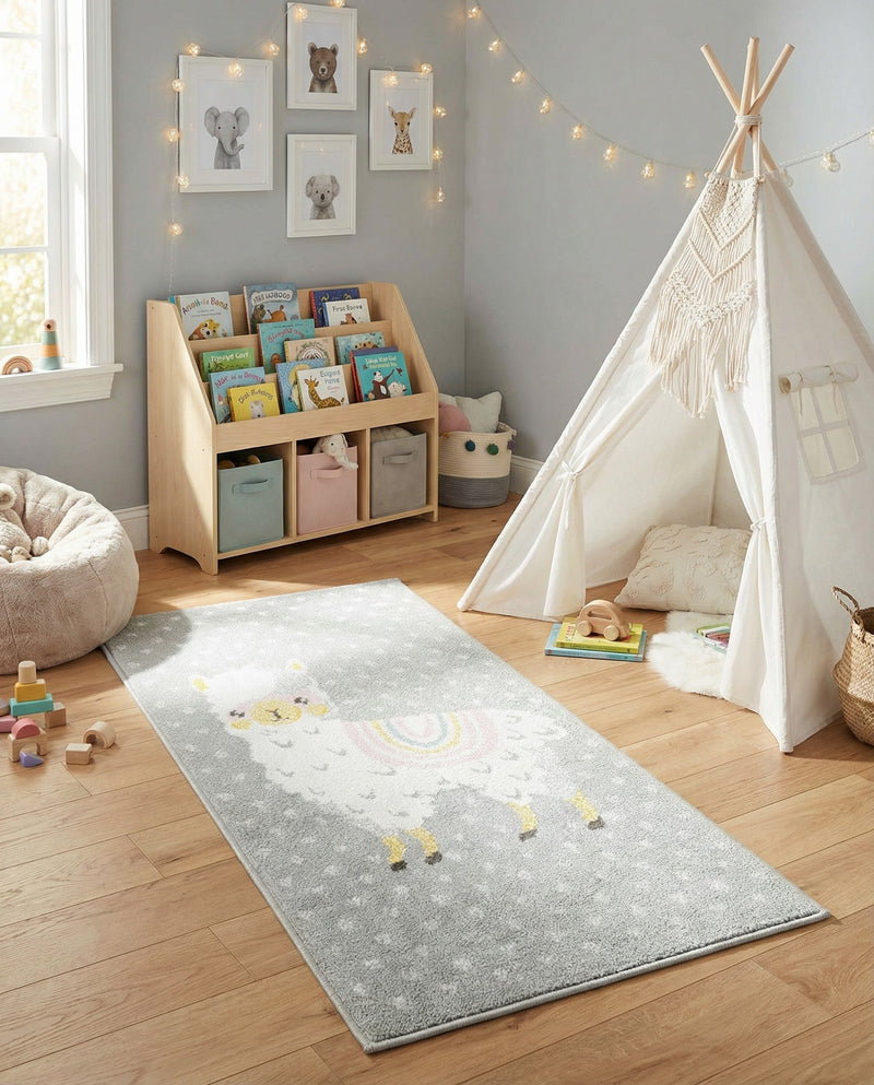 Wonder Tykes Collection Area Rug -  Marvel Runner Gray  lifestyle 46