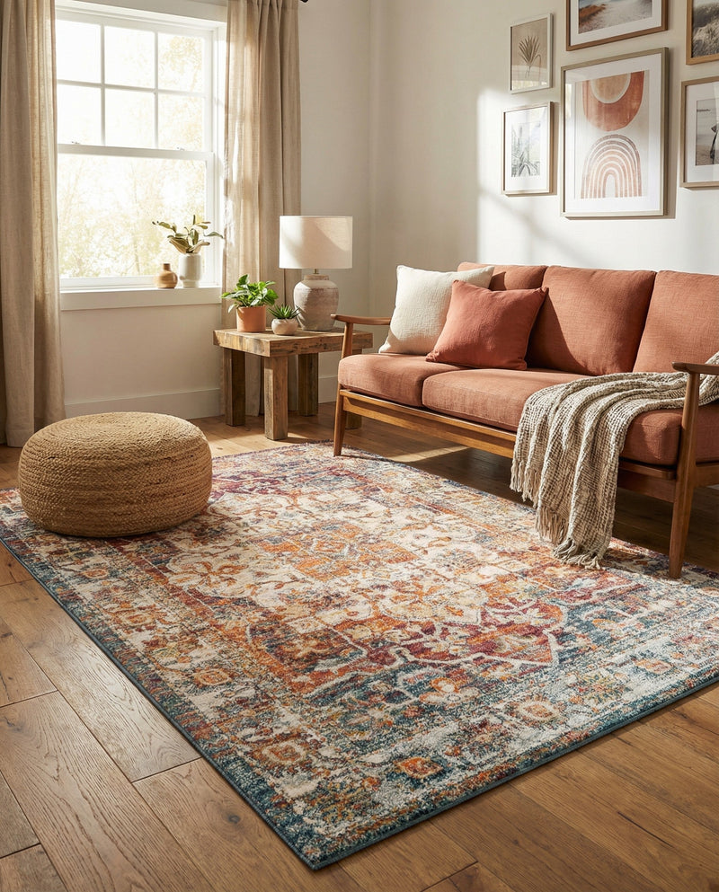 Savannah Soiree Collection Area Rug -  Everglade (Multi) Rectangle Multi  lifestyle 21
