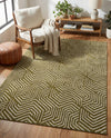 Aravalli Collection Area Rug - Udaipur Rectangle Olive Green  lifestyle 21
