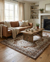 Savannah Elegance Collection Area Rug -  Tybee (Brown) Rectangle Brown  lifestyle 14