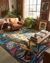 Autumnal Tapestry Collection Area Rug - Harvestville Rectangle Multi  lifestyle 14