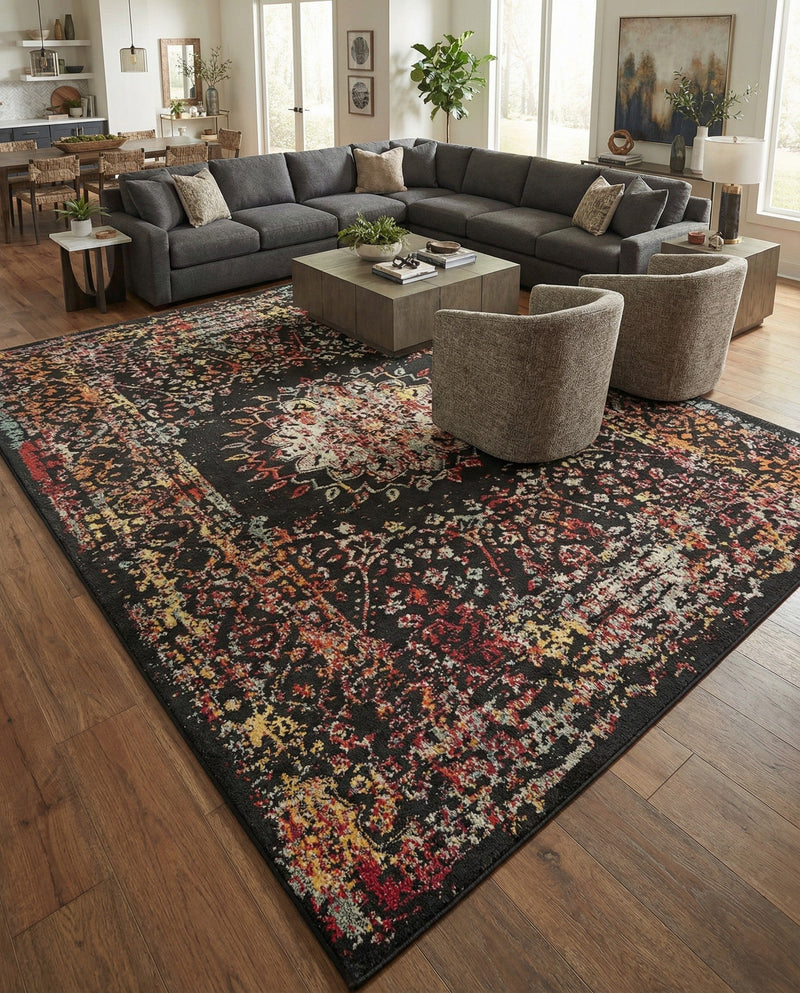 Brighton Terrace Collection Area Rug -  Withdean Rectangle Multi  lifestyle 15