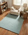 Cozy Comfort Shag Collection Area Rug - Haven (Sage Green) Rectangle Sage Green  lifestyle 28