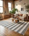 Tassel Trail Collection Area Rug - Pathway (Gray) Rectangle Gray  lifestyle 26