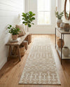 Marrakech Lattice Collection Area Rug - Medina (Beige) Runner Beige  lifestyle 49
