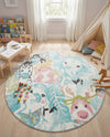 Wonder Tykes Collection Area Rug -  Splash Round Multi  lifestyle 40