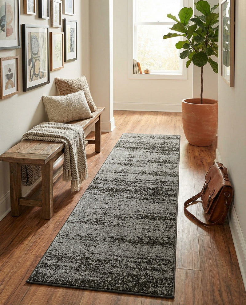 Studio Haven Collection Area Rug -  Gallery (Dark Gray) Runner Dark Gray  lifestyle 75