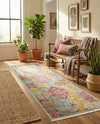 Caribbean Breeze Collection Area Rug -  Grenada Runner Multi  lifestyle 45
