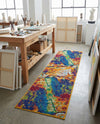 Caribbean Cove Collection Area Rug -  Bequia Runner Multi  lifestyle 74