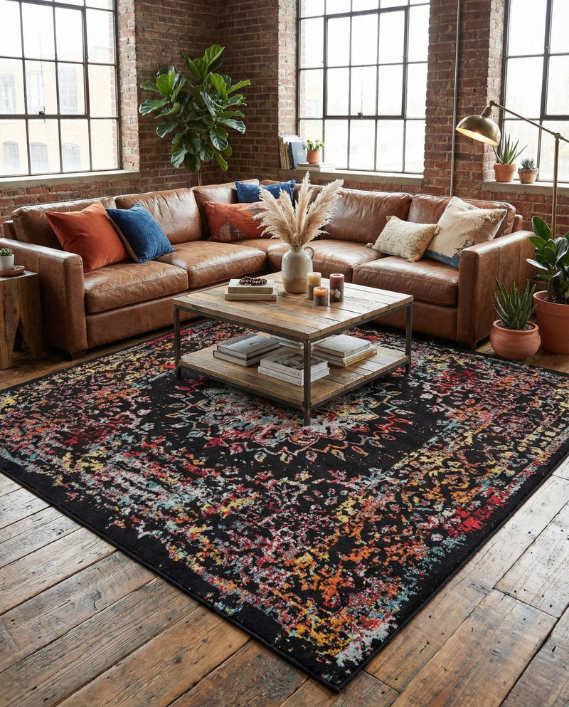 Brighton Terrace Collection Area Rug -  Withdean Square Multi  lifestyle 68