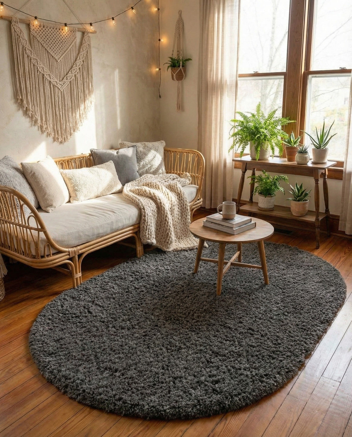 Majestic Manor Collection Area Rug - Versailles (Slate) Oval Slate  lifestyle 80