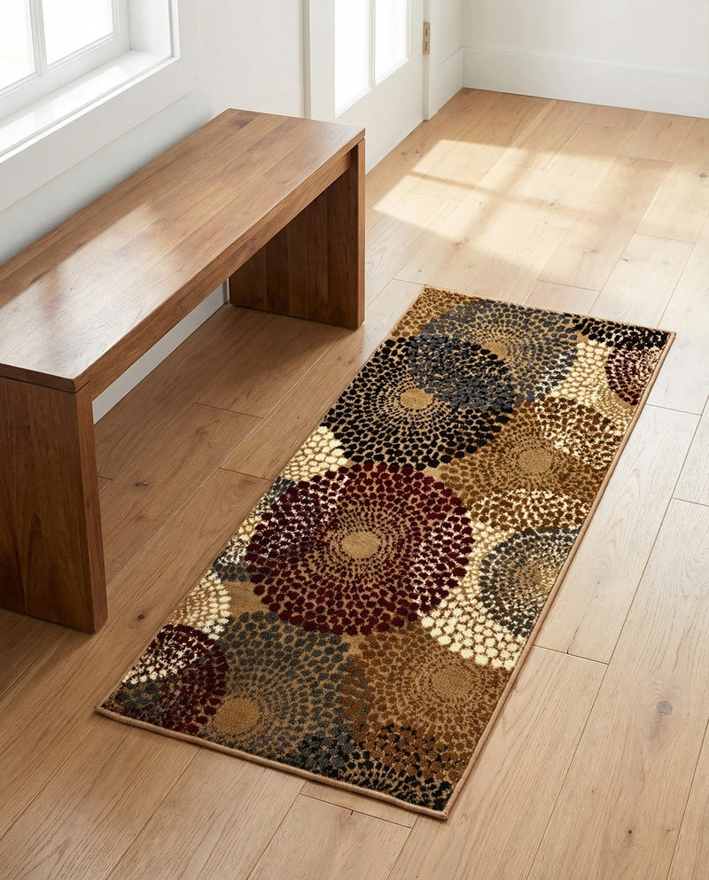 Bistro Lounge Collection Area Rug -  Cappuccino Runner Beige  lifestyle 38