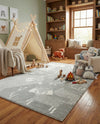 Wonder Tykes Collection Area Rug -  Quirky Rectangle Gray  lifestyle 36