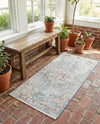 Coastal Haven Collection Area Rug - Seabreeze (Blue) Runner Blue  lifestyle 28