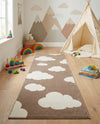 Wonder Tykes Collection Area Rug -  Dreamview Runner Hazelnut Beige  lifestyle 70