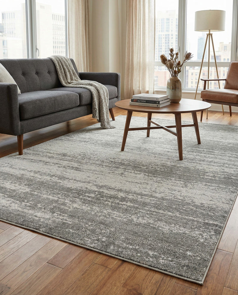Studio Haven Collection Area Rug -  Gallery (Gray) Rectangle Gray  lifestyle 37