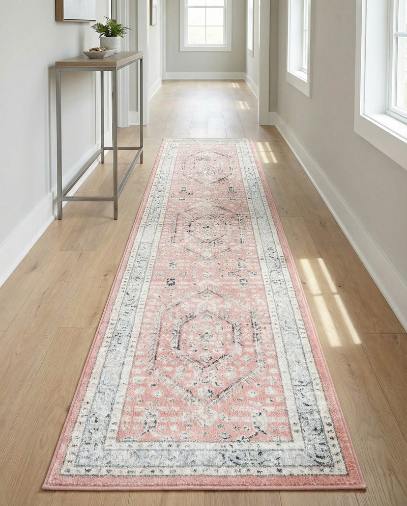 Adriana Terrace Collection Area Rug - Capri (Rose) Runner Rose  lifestyle 59