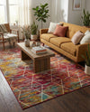 Trellis Mosaic Collection Area Rug - Arborville (Multi) Rectangle Multi  lifestyle 23