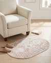 Parisian Elegance Collection Area Rug - Versailles (Rose Pink) Oval Rose Pink  lifestyle 29