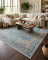 Coastal Haven Collection Area Rug -  Marina Rectangle Blue  lifestyle 34