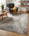 Riviera Elegance Collection Area Rug -  Nice Rectangle Dark Gray  lifestyle 33