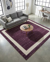Studio Haven Collection Area Rug -  Alcove (Violet) Square Violet  lifestyle 50