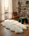 Arctic Lambskin Luxe Collection Area Rug - Tundra Rectangle White  lifestyle 32