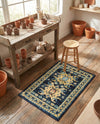 Tabriz Tapestries Collection Area Rug - Azerbaijan (Navy Blue) Rectangle Navy Blue  lifestyle 23