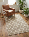 Lattice Gardens Collection Area Rug -  Bloomfield (Light Brown) Rectangle Light Brown  lifestyle 23