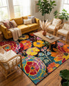 Venetian Elegance Collection Area Rug -  Accademia Rectangle Black  lifestyle 15