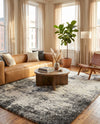 Cozy Haven Shag Collection Area Rug -  Tranquility (Smoke Gray) Rectangle Smoke Gray  lifestyle 19