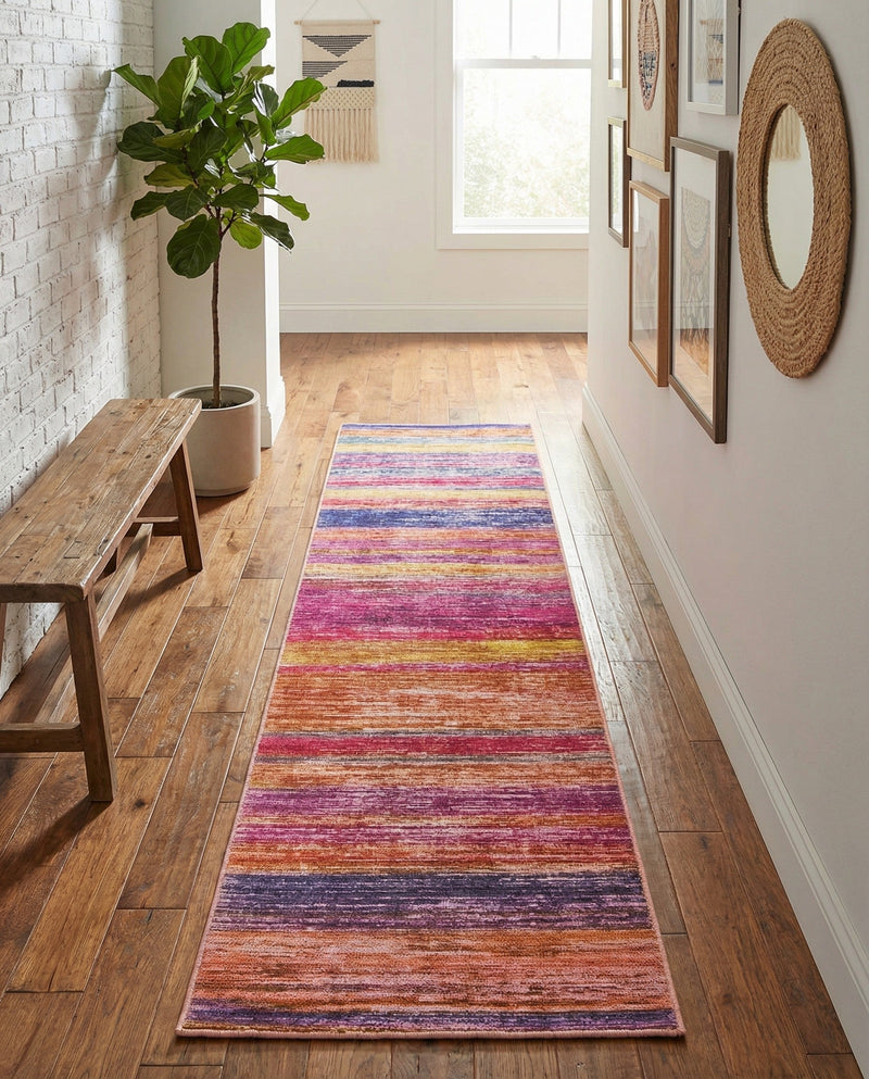 Sahara Essence Collection Area Rug - Oasis (Multi) Runner Multi  lifestyle 36