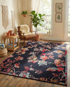 Brighton Terrace Collection Area Rug -  Roedean Rectangle Navy Blue  lifestyle 13