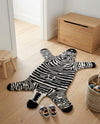 Whimsy Wonders Wool Collection Area Rug -  Galaxy Rectangle Black and White  lifestyle 9