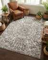 Riviera Elegance Collection Area Rug -  Eze Rectangle Dark Gray  lifestyle 17