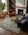Wellington Luxe Shag Collection Area Rug - Kapiti Rectangle Salt and Pepper  lifestyle 52