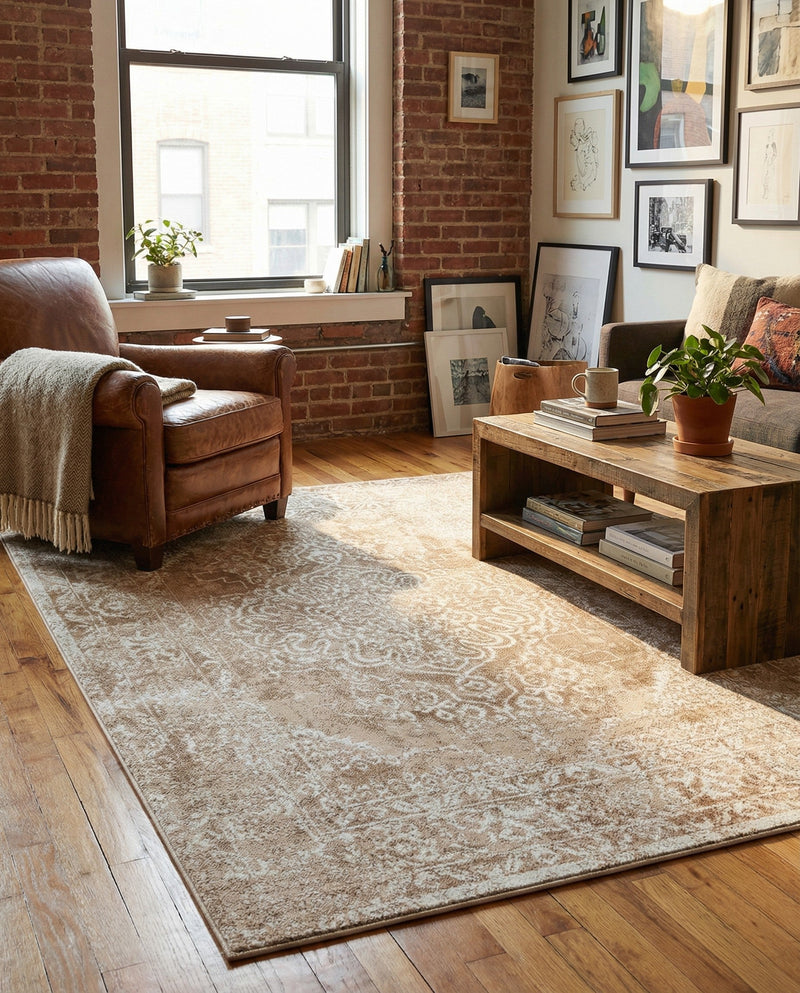 Cambridge Classics Collection Area Rug -  Magdalene (Beige) Rectangle Beige  lifestyle 12