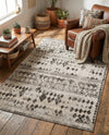 Dresden Elegance Collection Area Rug -  Zittau Rectangle Gray  lifestyle 44