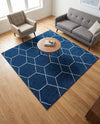 Trellis Mosaic Collection Area Rug - Arborville (Navy Blue) Square Navy Blue  lifestyle 71