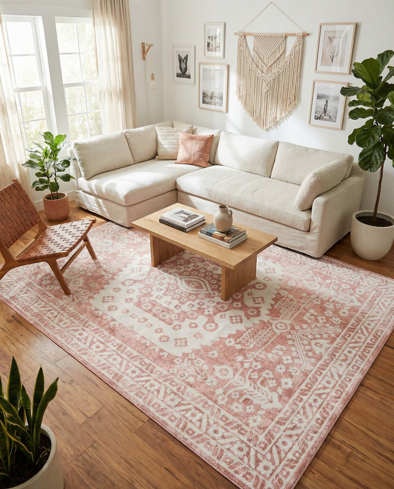 Cambridge Classics Collection Area Rug -  Pembroke (Pink) Rectangle Pink  lifestyle 10