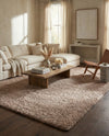 Eternal Plush Oasis Collection Area Rug -  Tranquility (Khaki) Rectangle Khaki  lifestyle 17